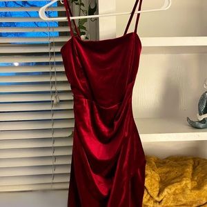 “Cheers to that” mini velvet dress